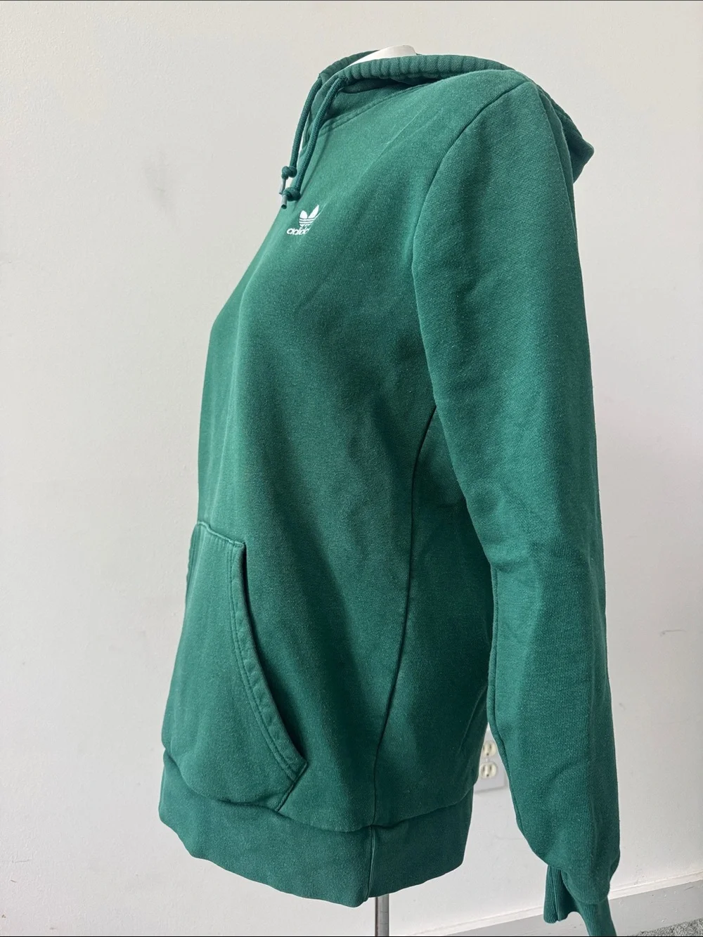 adidas Men’s Dark Green Trefoil Pullover Hoodie
